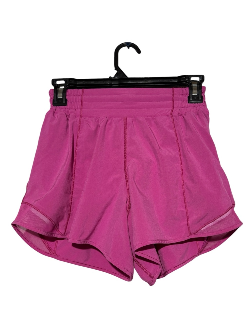 Lululemon Hotty Hot Shorts Women Size 4 Bright Pink Athletic Sporty Workout